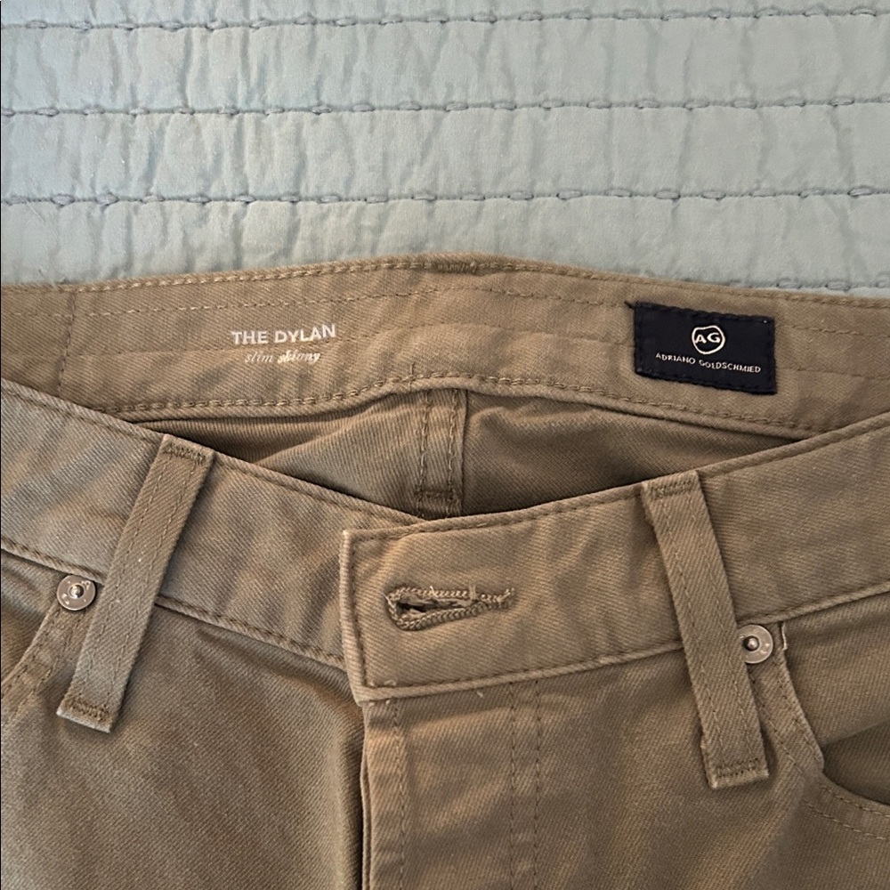 AG Men's Greenish Gray Chinos - The Dylan